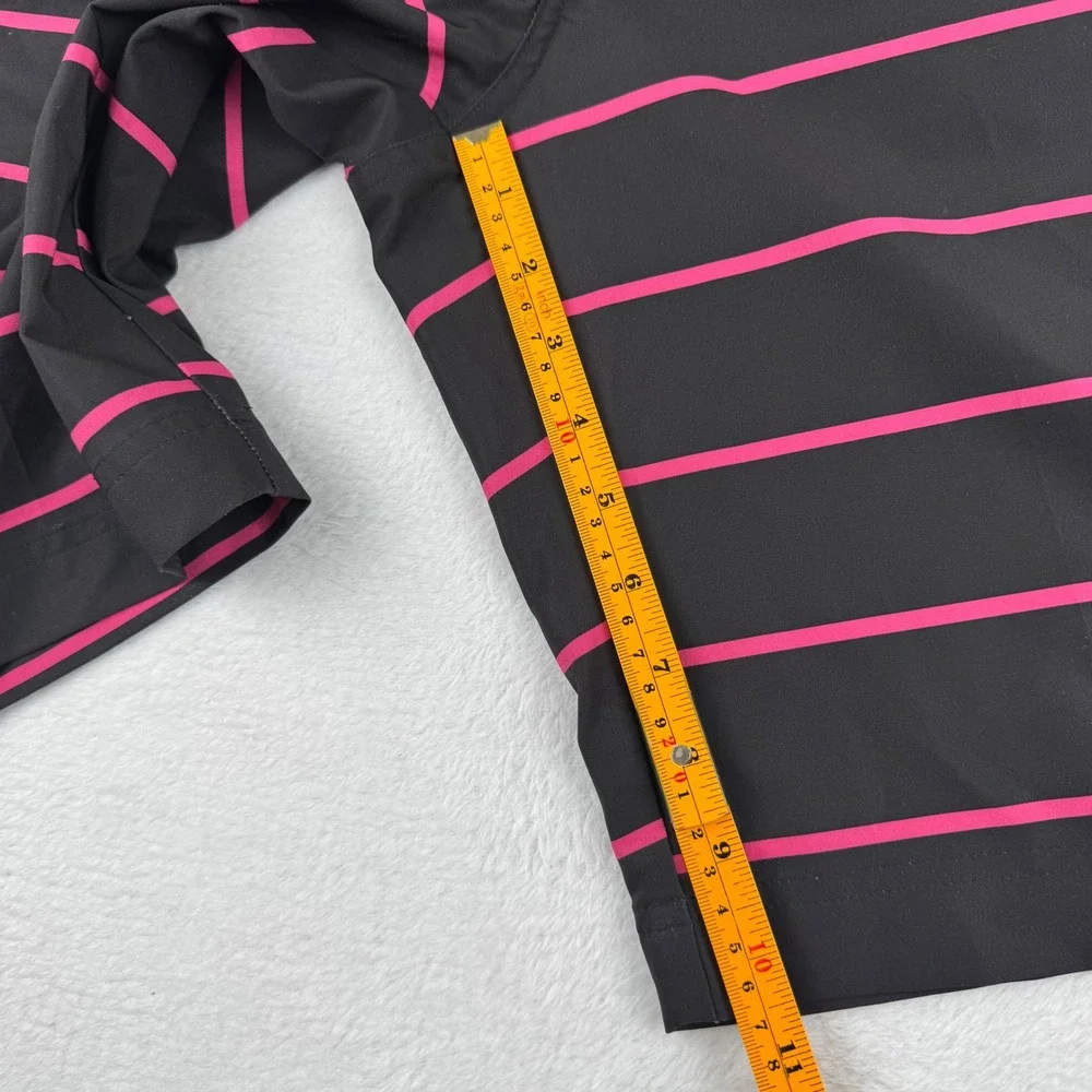 Puma‎ Golf Shorts Mens 30 Black Pink Striped dryCELL Performance